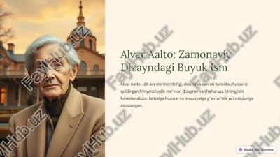alvar aalto: zamonaviy dizayndagi buyuk ism — PDF