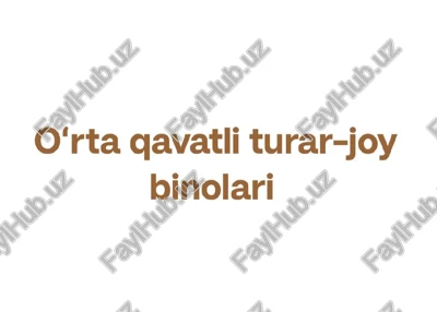 turar joy binolari — PDF