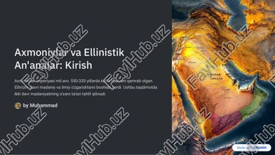 axmoniylar va ellinistik — PDF