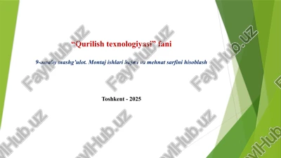 qurilishtexnologiyasi — PPTX