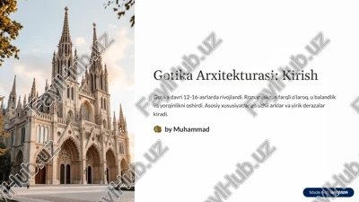 gotika arxitekturasi: kirish — PDF