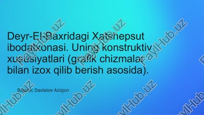 deyr-el-baxridagi xatshepsut ibodatxonasi — PPTX