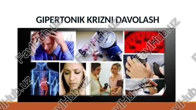 gipertonik krizni davolash — PPTX