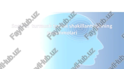 soglom turmush tarzini shakillantirishning muammolari — PPTX