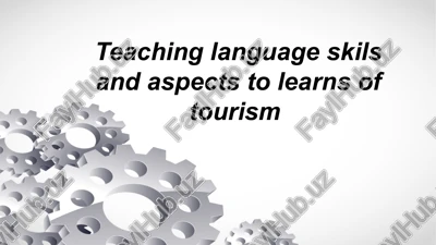 language skills and aspects in tourism — PPTX