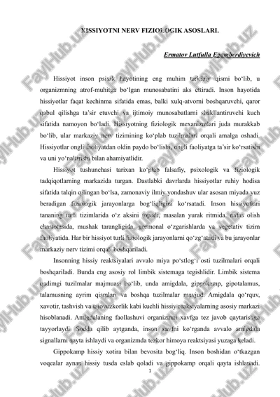 xissiyotni nerv fiziologik asoslari — PDF
