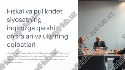 iqtisodiy inqirozning sabablari — PPTX