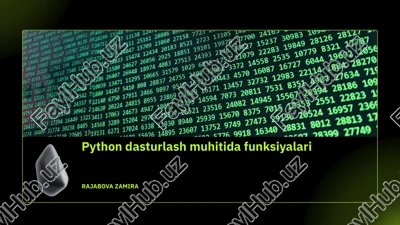 python funksiyalari — PPTX