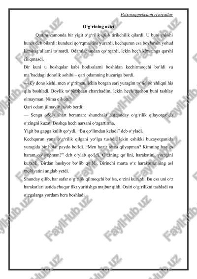 psixokorreksion rivoyatlar — DOCX