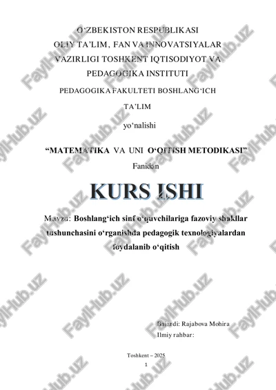 matematika va uni o‘qitish metodikasi — PDF