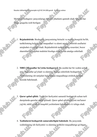 ec 04-20d guruh 8-mavzu xulosa — DOCX