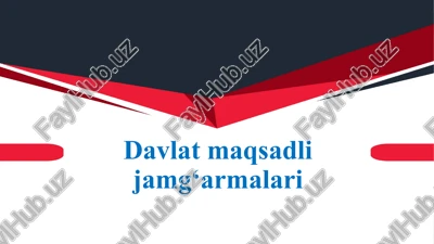 tiklanish vataraqqiyot jamg'armasi — PPTX