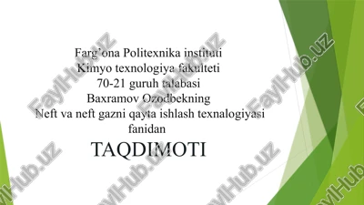 maxsulot tarkibidagi kristal hosil qilinishi — PPTX