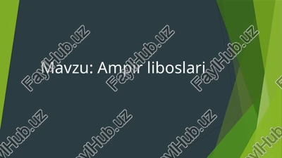 ampir liboslari — PPTX
