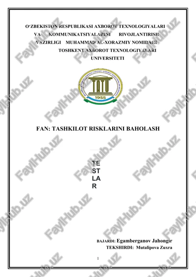 kiber xavfsizlikni ta'minlashda rol — DOCX