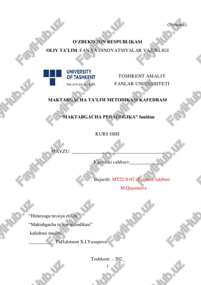 tashkilotning strategik dasturi va rivojlanish rejasini ishlab chiqish — PDF