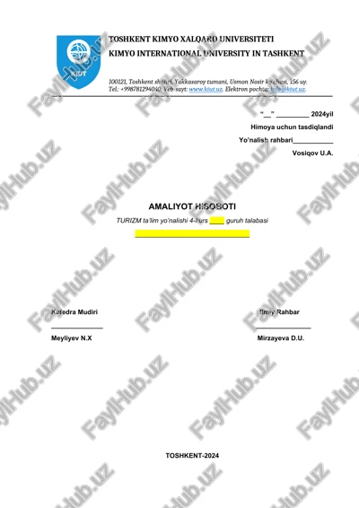 amaliyot hisoboti — DOCX