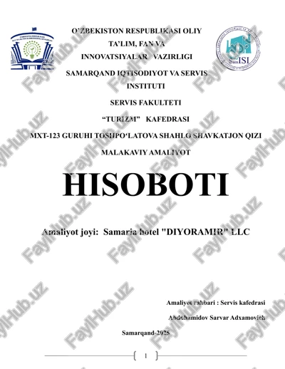 samaria hotel "diyoramir" llc — DOCX