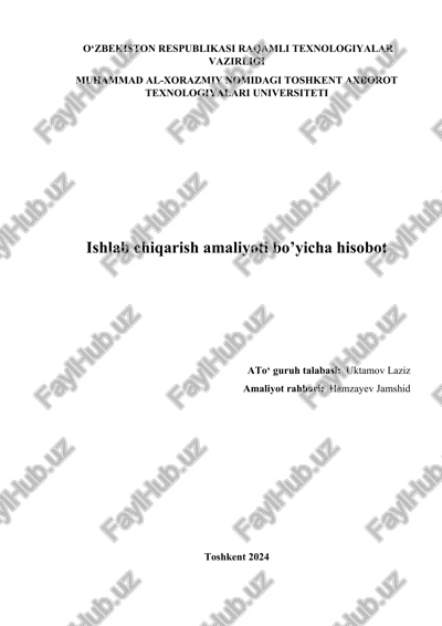 ishlab chiqarish amaliyoti — DOCX