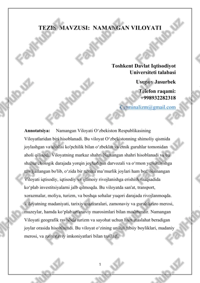 namangan viloyati — DOCX