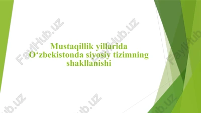 siyosiy tizimning shakllanishi — PPTX