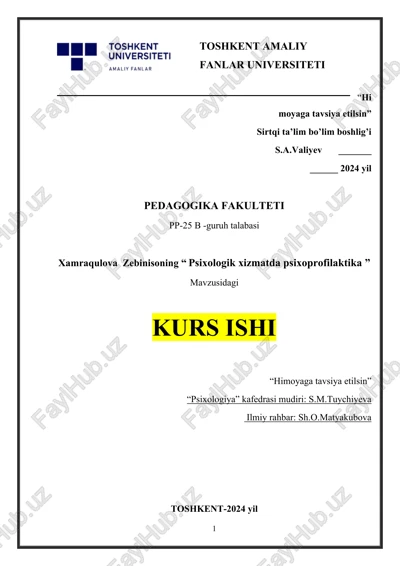 psixologik xizmatda psixoprofilaktika — DOCX