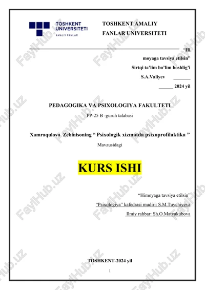 psixologik xizmatda psixoprofilaktika — DOCX