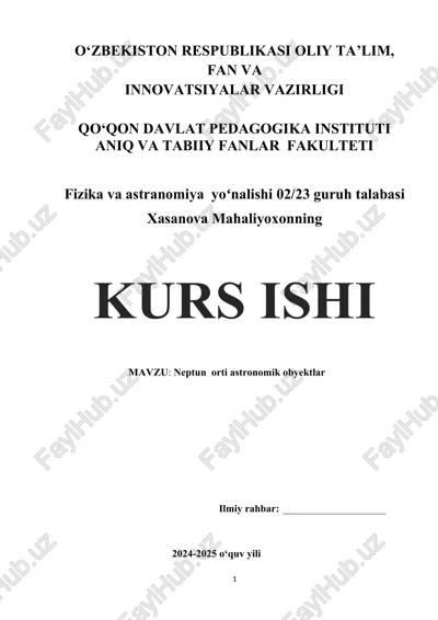 neptun orti astronomik obyektlar — DOCX
