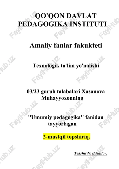 umumiy pedagogika — DOCX