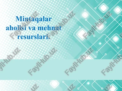 aholi to‘g‘risidagi bilimlar tizimi demografiyasi — PPTX