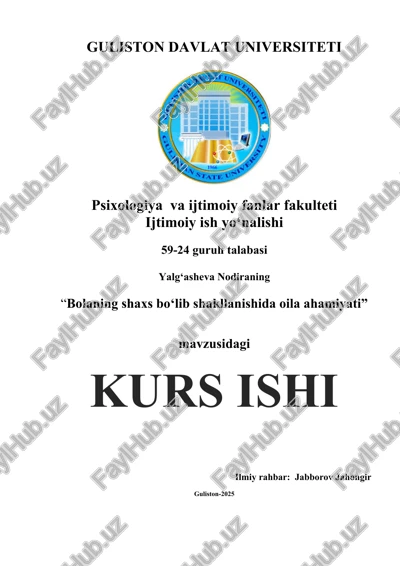 kurs ishi — DOCX