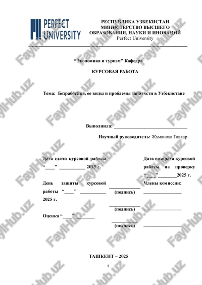bezrabotitsa, ee vidi i problemi zanyatosti v uzbekistane — PDF