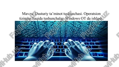 dasturiy ta’minot — PPTX