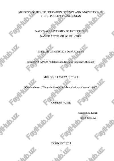 the main features of abbreviations: then and now — PDF