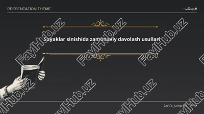 suyaklar sinishida zamonaviy davolash usullari — PPTX