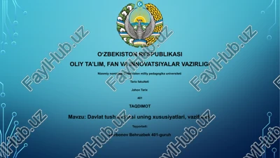 davlat tushunchasi — PPTX
