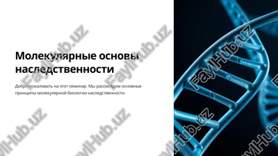 molekulyarnie osnovi nasledstvennosti — PPTX