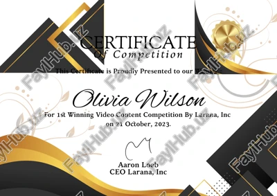 1st winning video content competition — PPTX