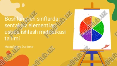 boshlang'ich sinﬂarda sentaksiz elementlari ustida ishlash metodikasi ta'limi — PDF