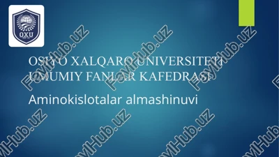 aminokislotalar — PPTX