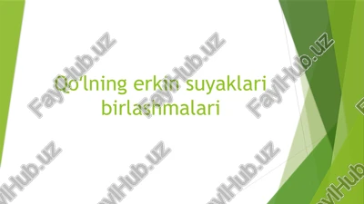 qoʻlningerkinsuyaklaribirlashmalari — PPTX