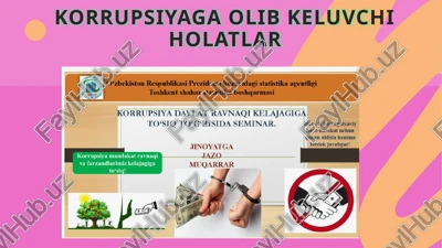 korrupsiyagaolibkeluvchiholatlar — PPTX