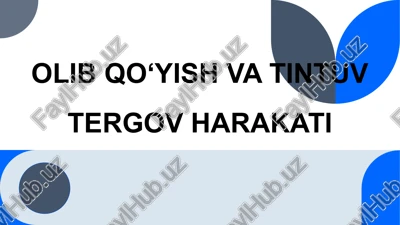 olib qo‘yish va tintuv tergov harakati — PPTX