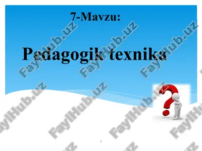 pedagogiktexnika — PPTX