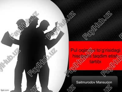 pul oqimlari toʻgʻrisidagi hisobotni taqdim etish tartibi — PPT