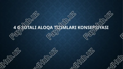 4 gsotalialoqatizimlarikonsepsiyasi — PPTX