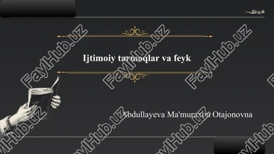 ijtimoiy tarmoqlar va feyk — PPTX