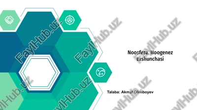 noosfera. noogenez tushunchasi — PPTX