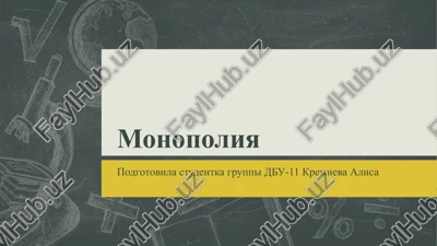 monopoliya — PPTX
