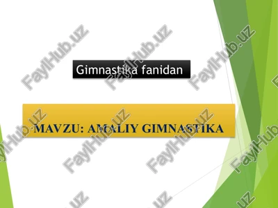 amaliy gimnastika — PPT
